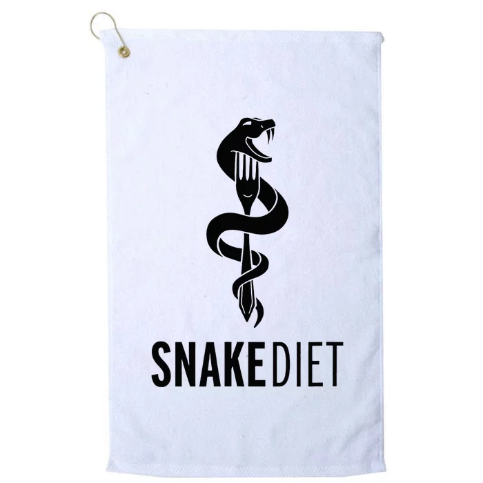 Snake Diet Black Platinum Collection Golf Towel