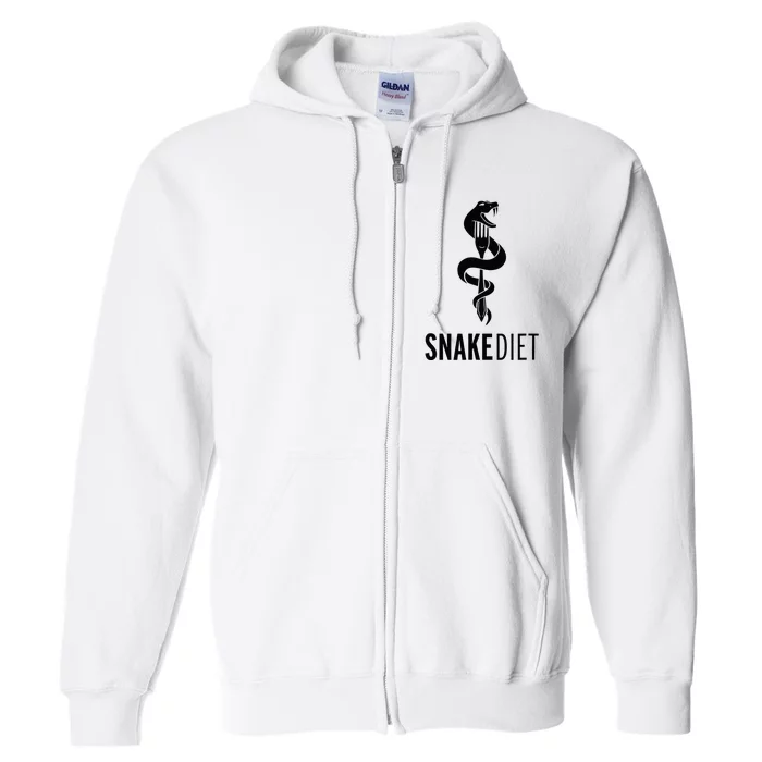 Snake Diet Black Full Zip Hoodie