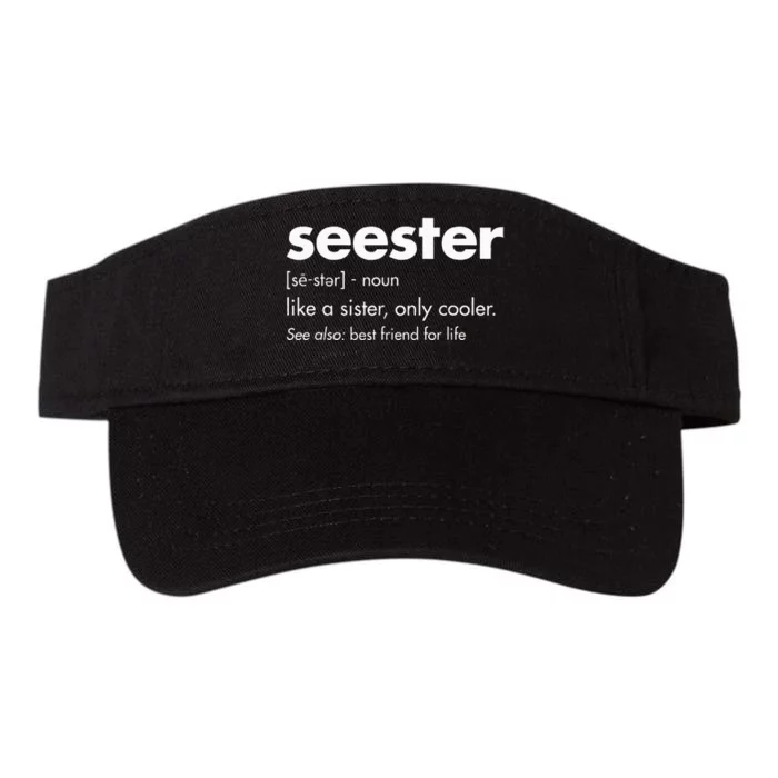 Seester Definition BestFriends BFF Valucap Bio-Washed Visor