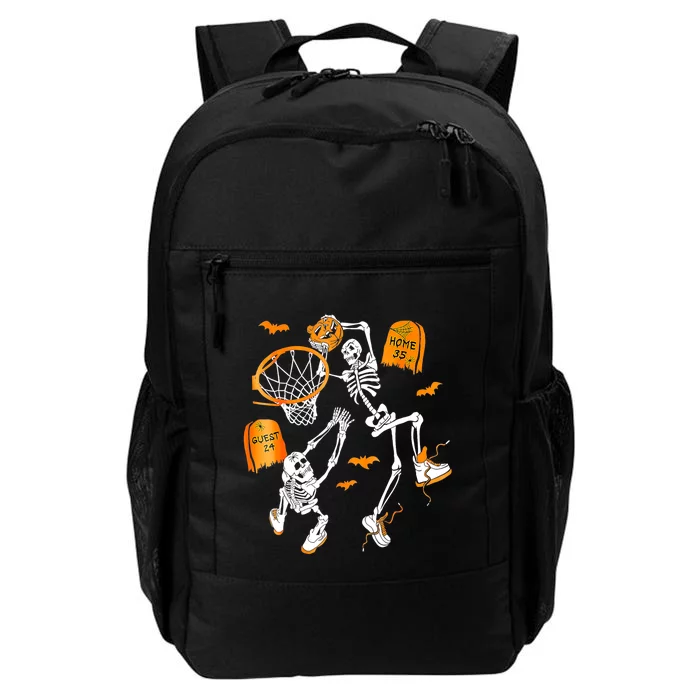 Skeleton Dunking Basketball Halloween Costume Daily Commute Backpack