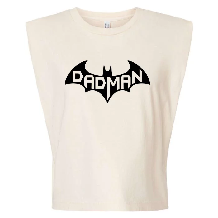 Super Dadman Bat Hero Funny Garment-Dyed Women's Muscle Tee