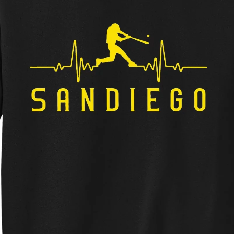 San Diego Baseball Heartbeat Sd Sweatshirt