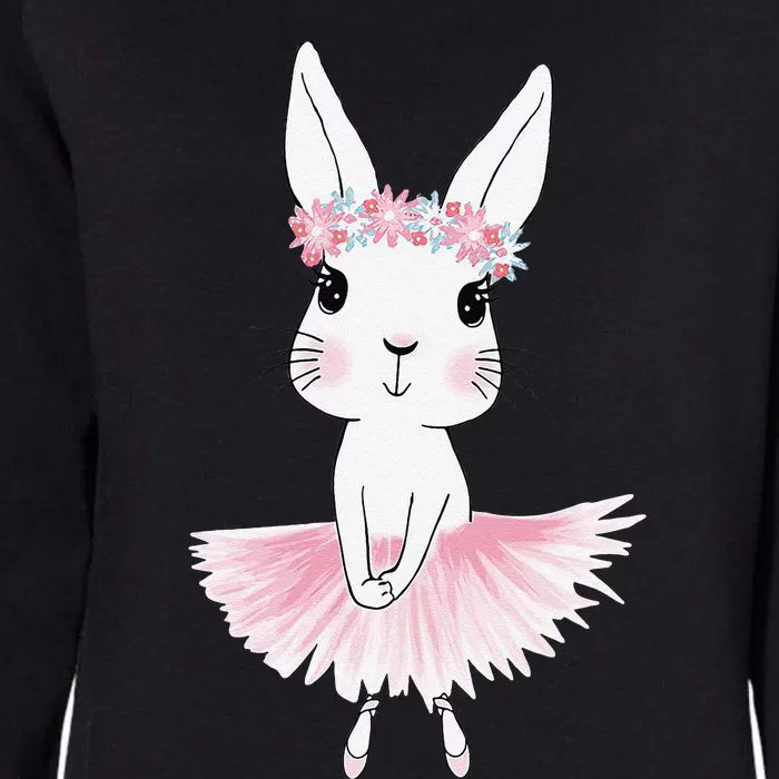 Sweet Dancing Ballerina Bunny Ballet Rabbit For Womens California Wash Sweatshirt