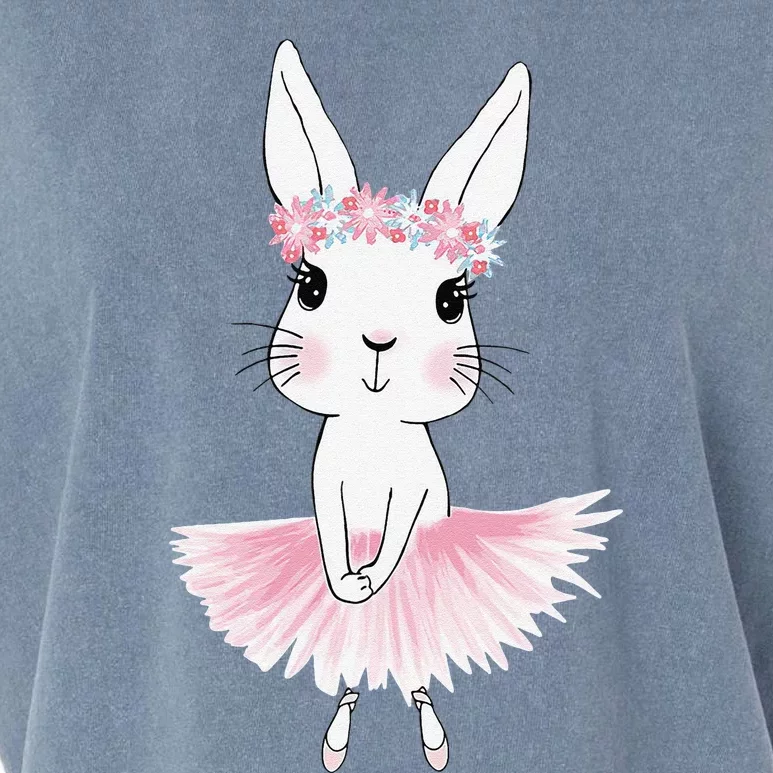 Sweet Dancing Ballerina Bunny Ballet Rabbit For Garment-Dyed Women's Muscle Tee