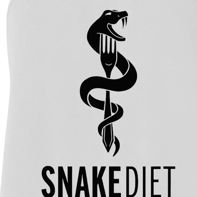 Snake Diet Black Women's Racerback Tank