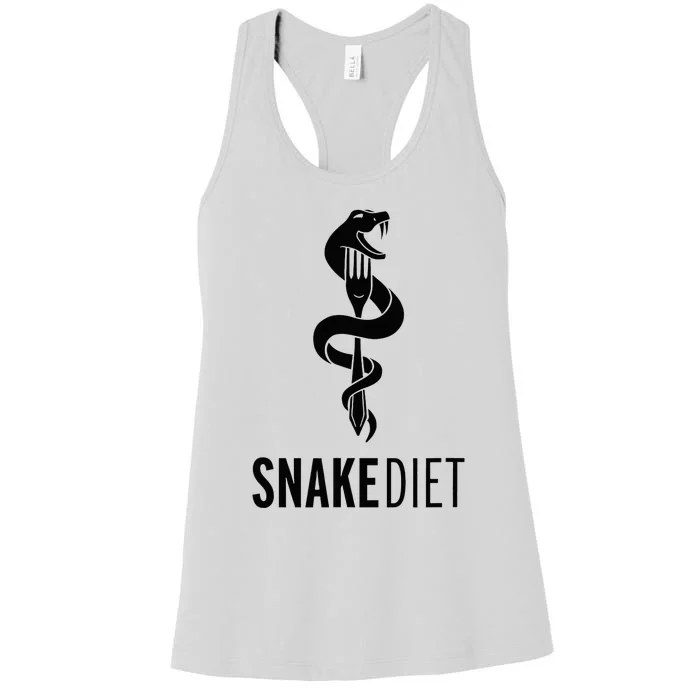 Snake Diet Black Women's Racerback Tank