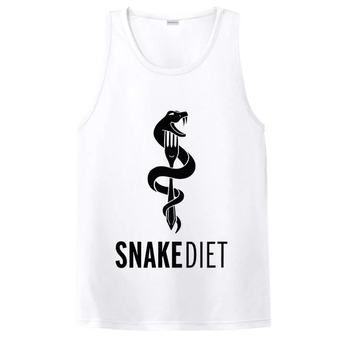 Snake Diet Black Performance Tank