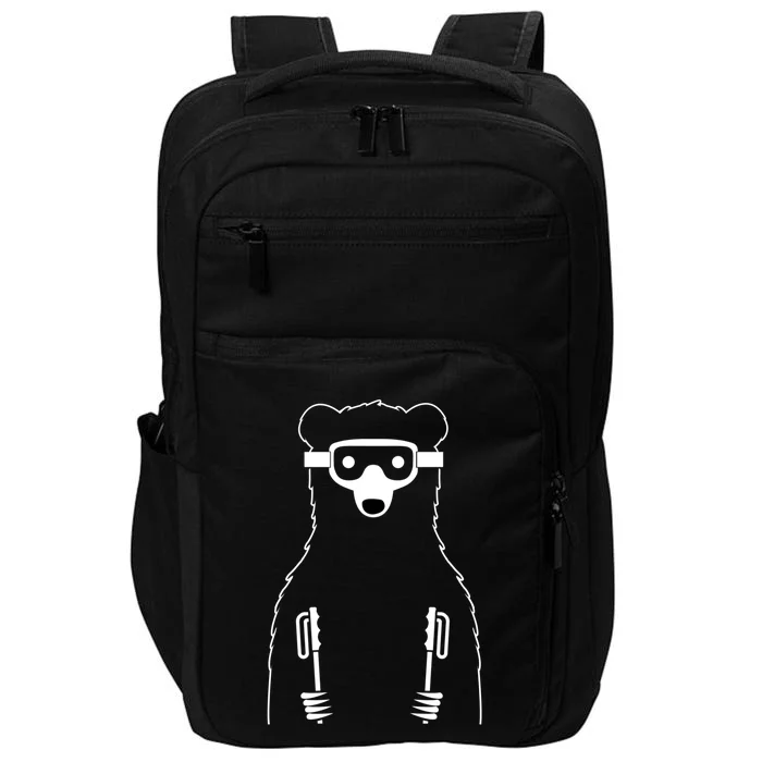 Ski Driver Bear Apres Ski Gift Impact Tech Backpack