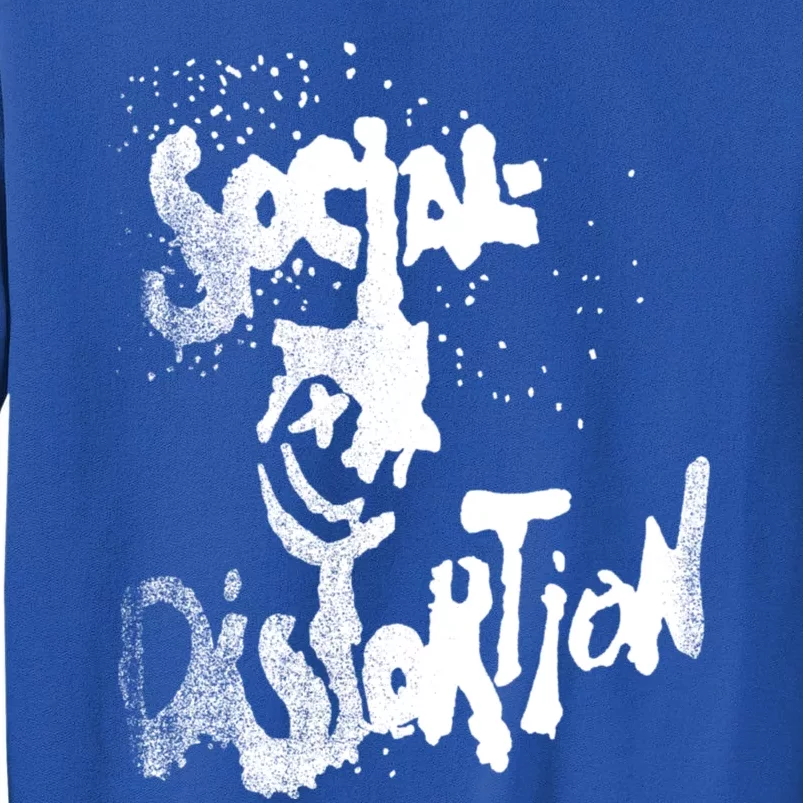 Social Distortion Black Splatter Smiley Tall Sweatshirt