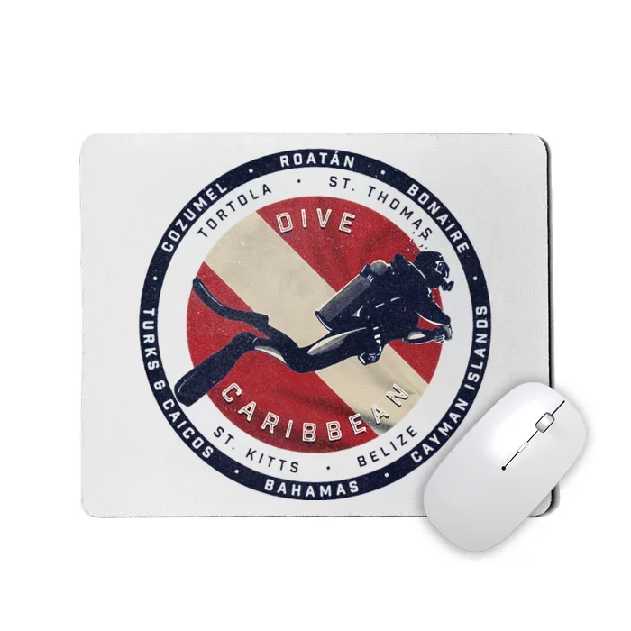 Scuba Dive Caribbean Mousepad