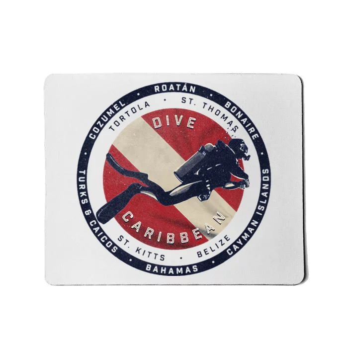 Scuba Dive Caribbean Mousepad