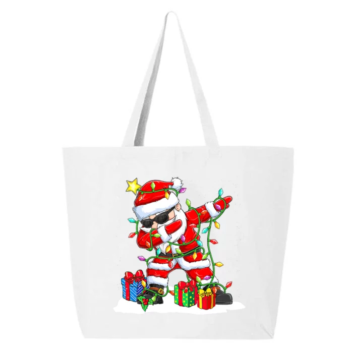 Santa Dabbing Christmas Tree Light Xmas Claus 25L Jumbo Tote