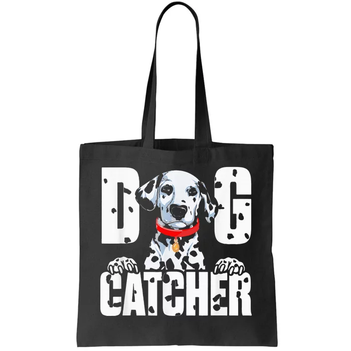 Soft Dog Catcher Costume Dalmatian Easy Family Costume Tote Bag