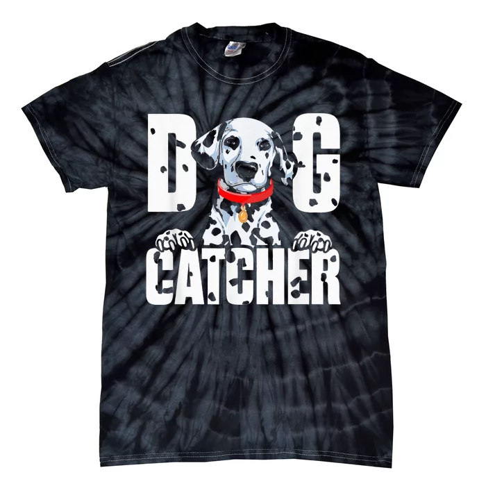 Soft Dog Catcher Costume Dalmatian Easy Family Costume Tie-Dye T-Shirt