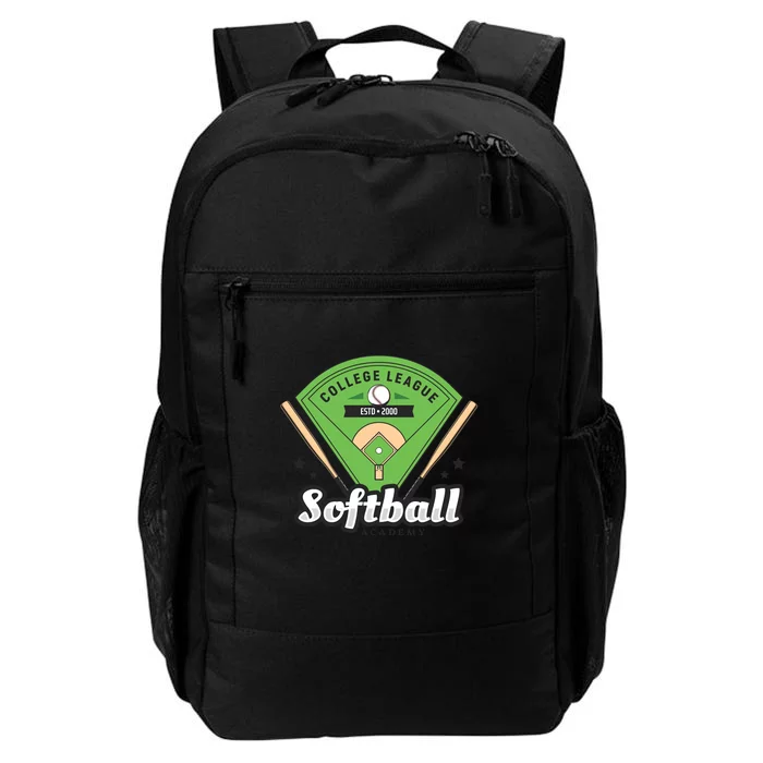 Softball Design College League Softball Academy Daily Commute Backpack