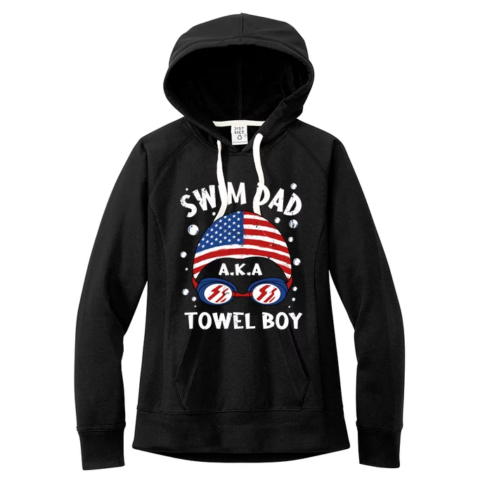 Swim Dad Coach Swimmer Trainer Athlete Swimming Styles Sport Gift Women's Fleece Hoodie