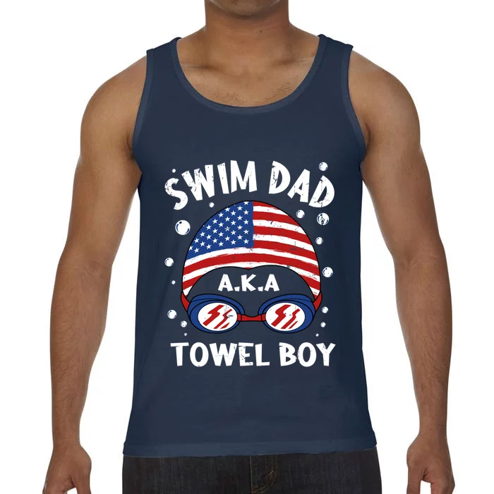 Swim Dad Coach Swimmer Trainer Athlete Swimming Styles Sport Gift Comfort Colors® Tank Top