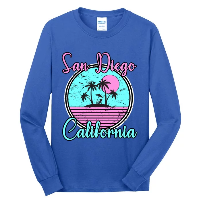 San Diego California Funny Gift Ca Beach Travel Souvenir Funny Gift Tall Long Sleeve T-Shirt