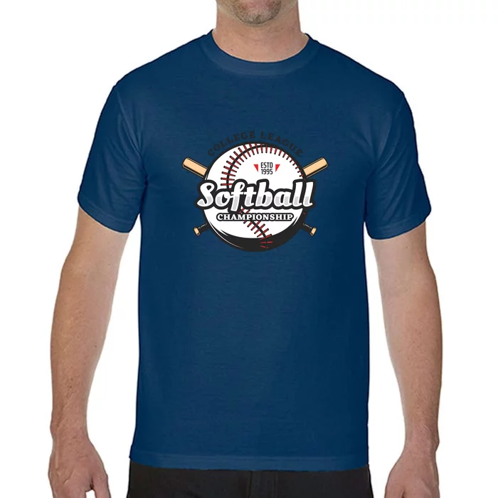 Softball Design College League Championship Comfort Colors T-Shirt