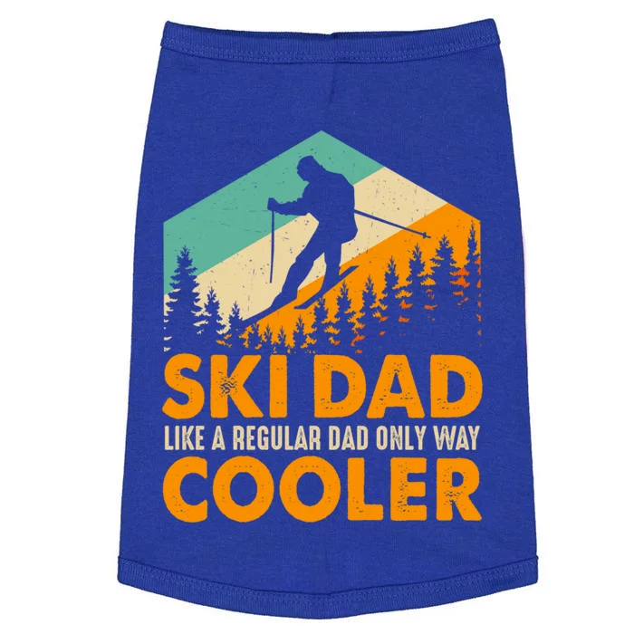 Ski Dad Cool Dads Love Skiing Winter Sport Ski Jumping Gift Doggie Tank