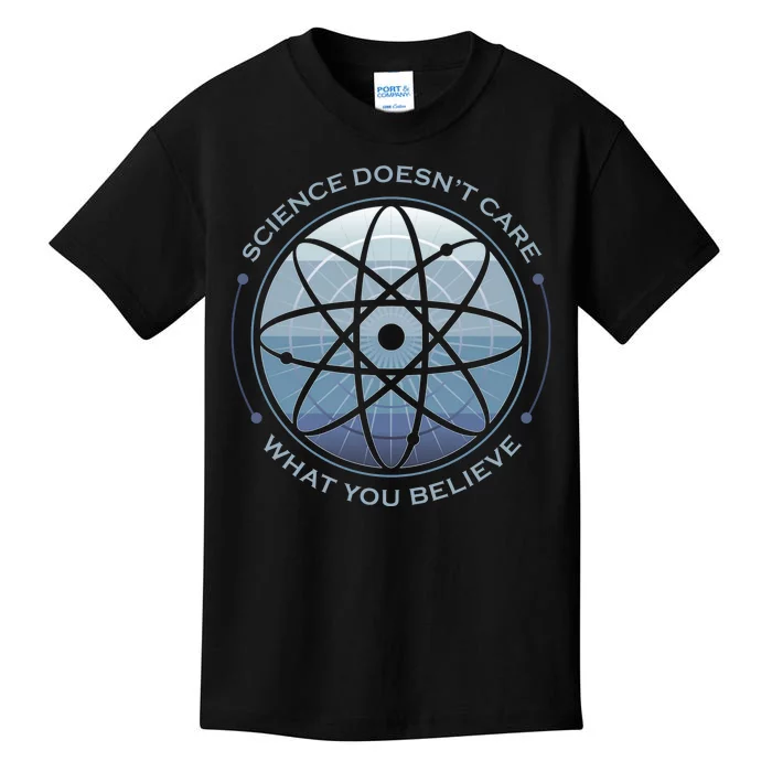 Science Doesn't Care What You Believe Kids T-Shirt