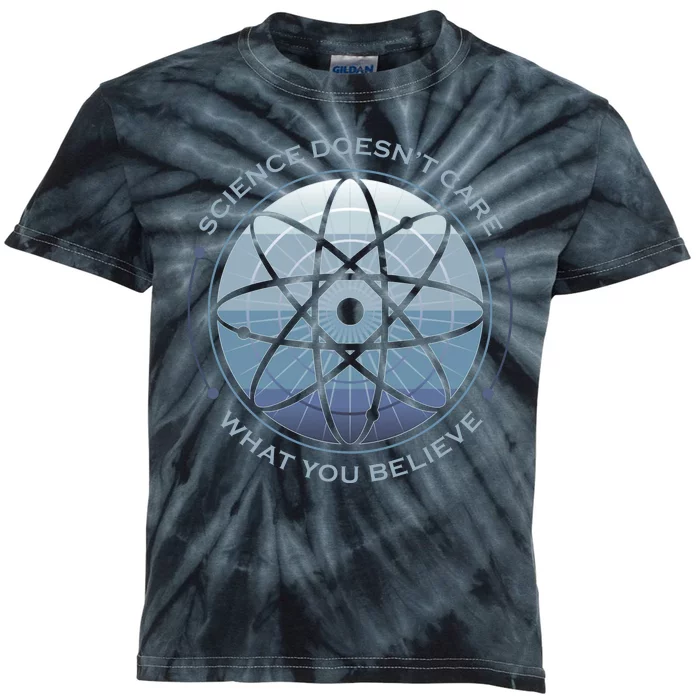 Science Doesn't Care What You Believe Kids Tie-Dye T-Shirt