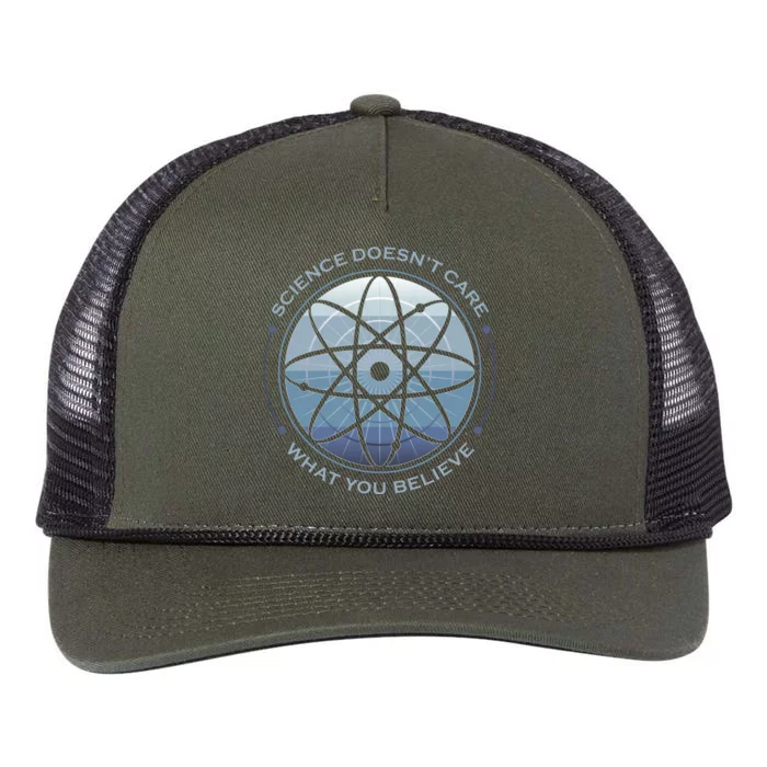 Science Doesn't Care What You Believe Retro Rope Trucker Hat Cap