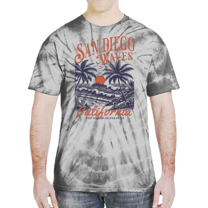 San Diego California Vintage Summer Tie-Dye T-Shirt