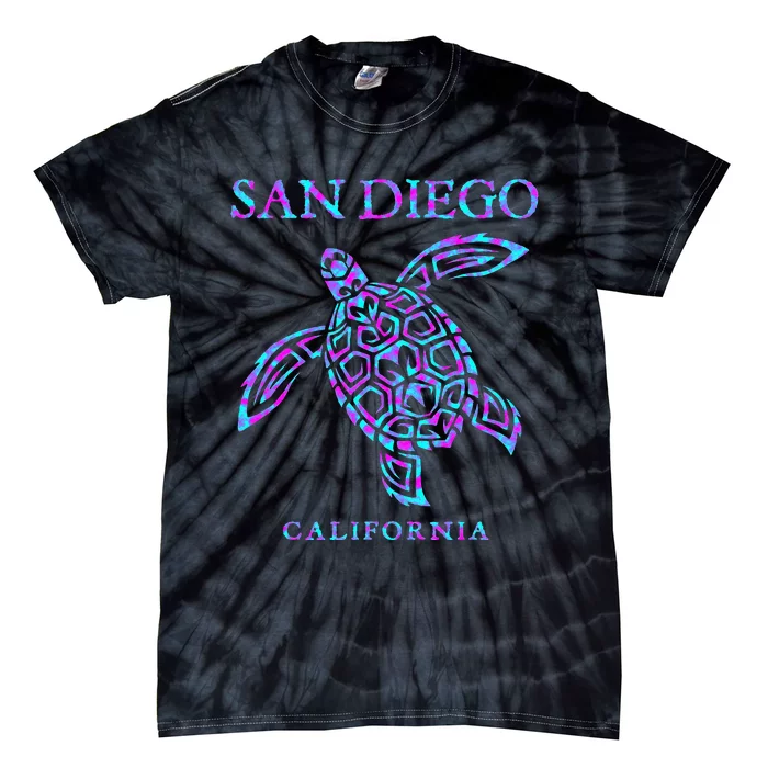 San Diego California Sea Turtle Tie-Dye T-Shirt