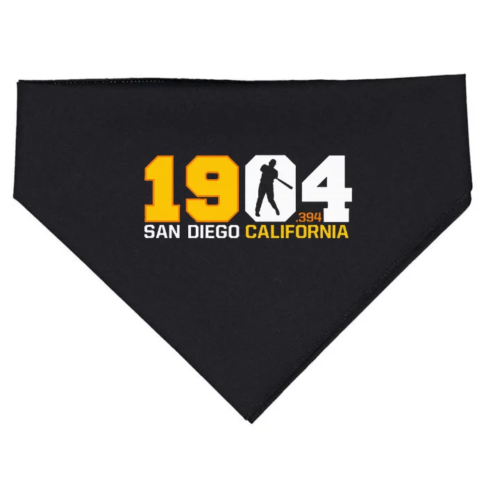 San Diego California Throwback 1904 Baseball Statue .394 USA-Made Doggie Bandana