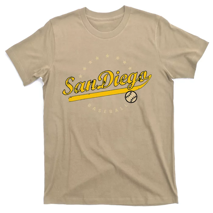 San Diego City Baseball Vintage Varsity T-Shirt