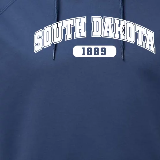 South Dakota Collegiate Style 1889 Performance Fleece Hoodie