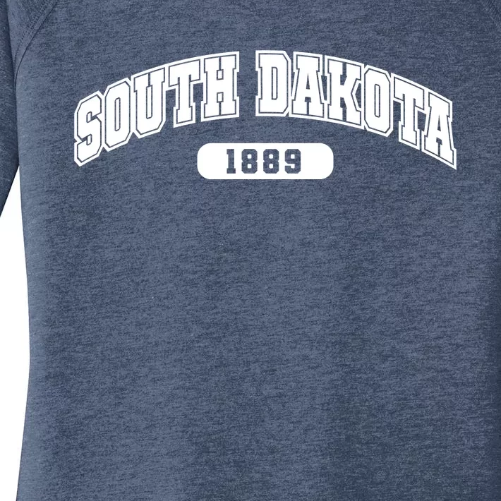 South Dakota Collegiate Style 1889 Women's Perfect Tri Tunic Long Sleeve Shirt