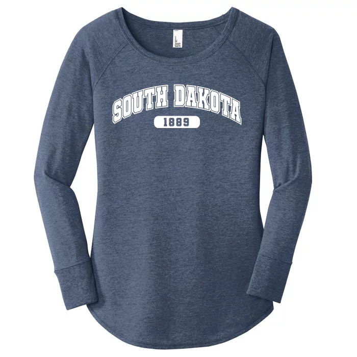 South Dakota Collegiate Style 1889 Women's Perfect Tri Tunic Long Sleeve Shirt