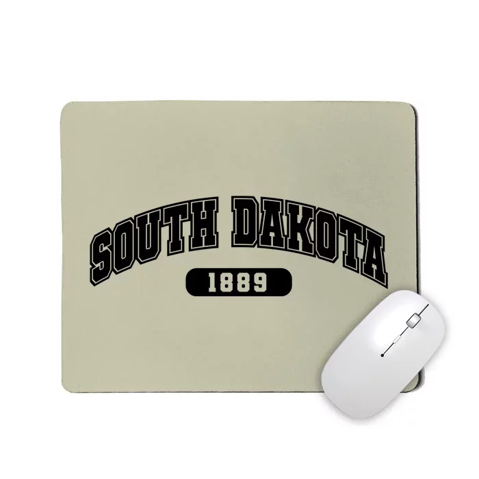 South Dakota Collegiate Style 1889 Mousepad