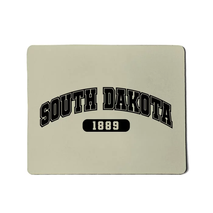 South Dakota Collegiate Style 1889 Mousepad