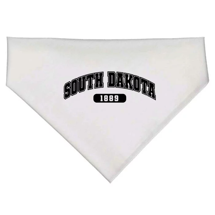 South Dakota Collegiate Style 1889 USA-Made Doggie Bandana