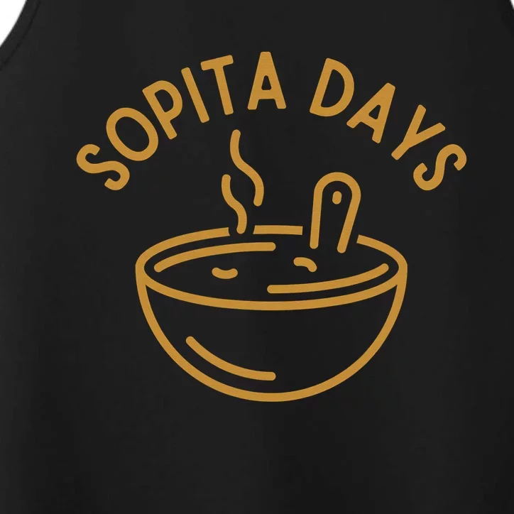 Soup Days - Comfort Food - Winter Vibes - Soup Bowl Performance Tank