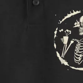 Skeleton Drinking Coffee shirt, Lazy Halloween Costume Skull Dry Zone Grid Performance Polo