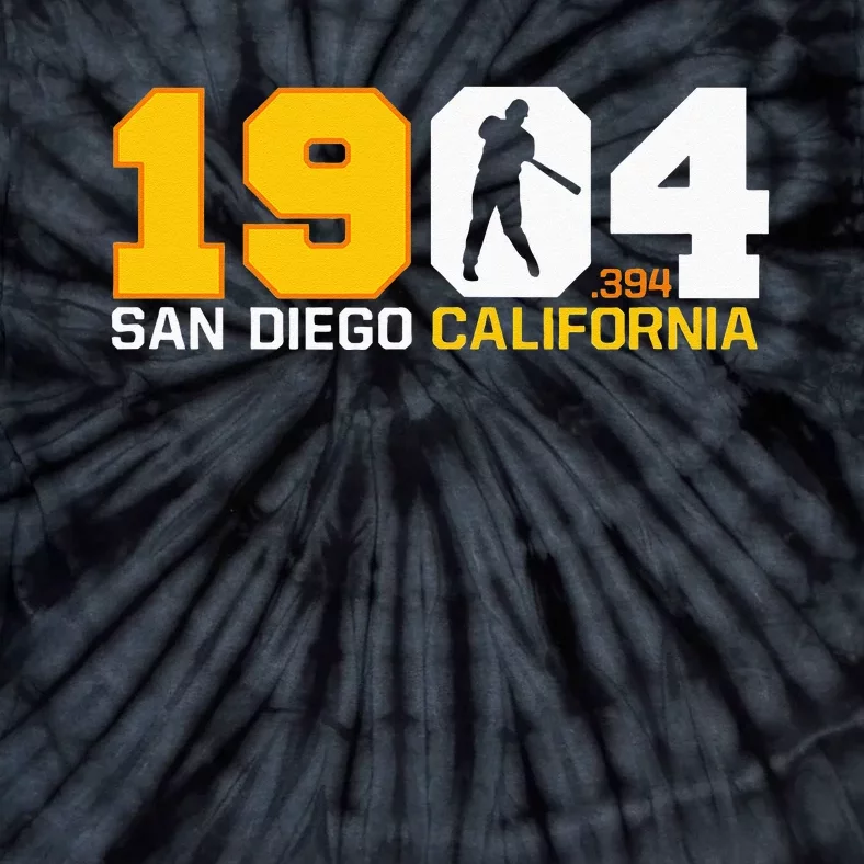 San Diego California Throwback 1904 Baseball Statue .394 Tie-Dye T-Shirt