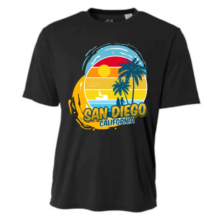 San Diego California Cooling Performance Crew T-Shirt