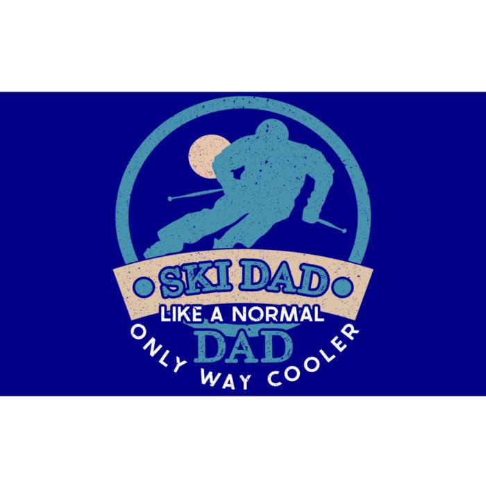 Ski Dad Cool Dad Cute Gift Bumper Sticker