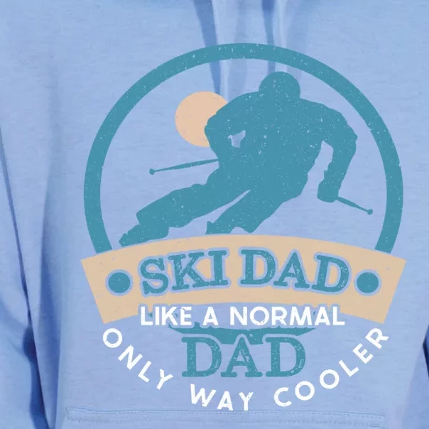 Ski Dad Cool Dad Cute Gift Unisex Surf Hoodie