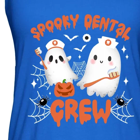 Spooky Dental Crew Dentist Squad Halloween Dentistry Team Funny Gift Ladies Essential Flowy Tank