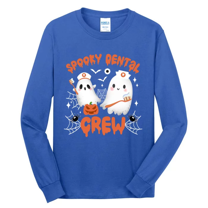 Spooky Dental Crew Dentist Squad Halloween Dentistry Team Funny Gift Tall Long Sleeve T-Shirt