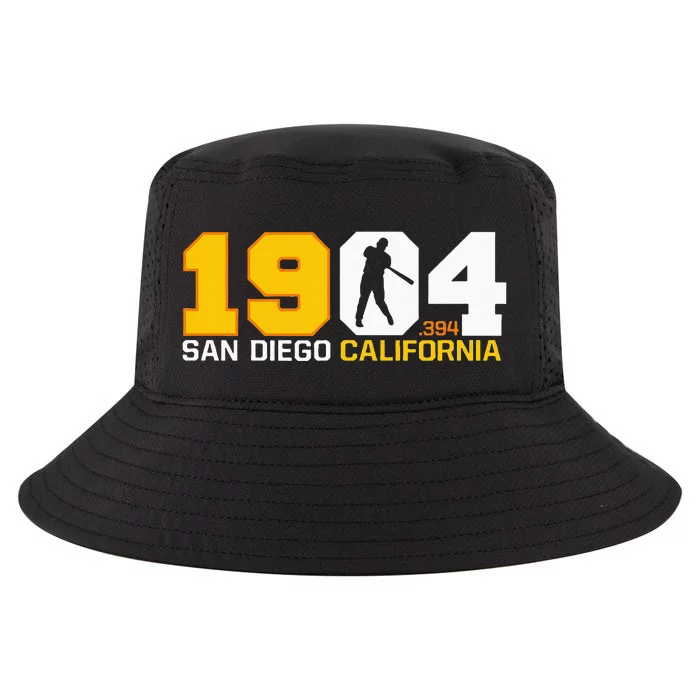 San Diego California Throwback 1904 Baseball Statue .394 Cool Comfort Performance Bucket Hat