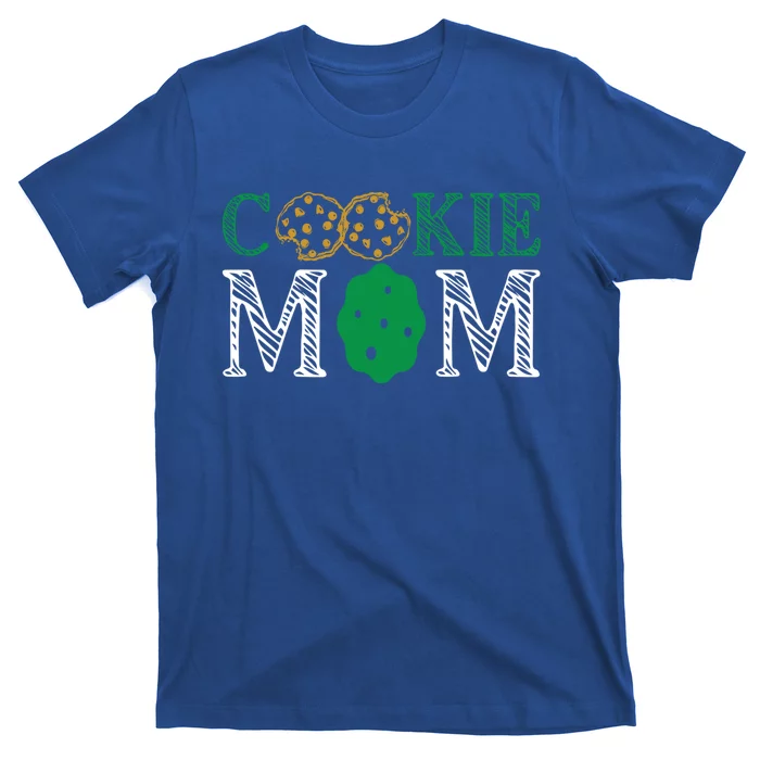 Scout Design Cookie Mom Funny Troop Leader Cookie Funny Gift T-Shirt