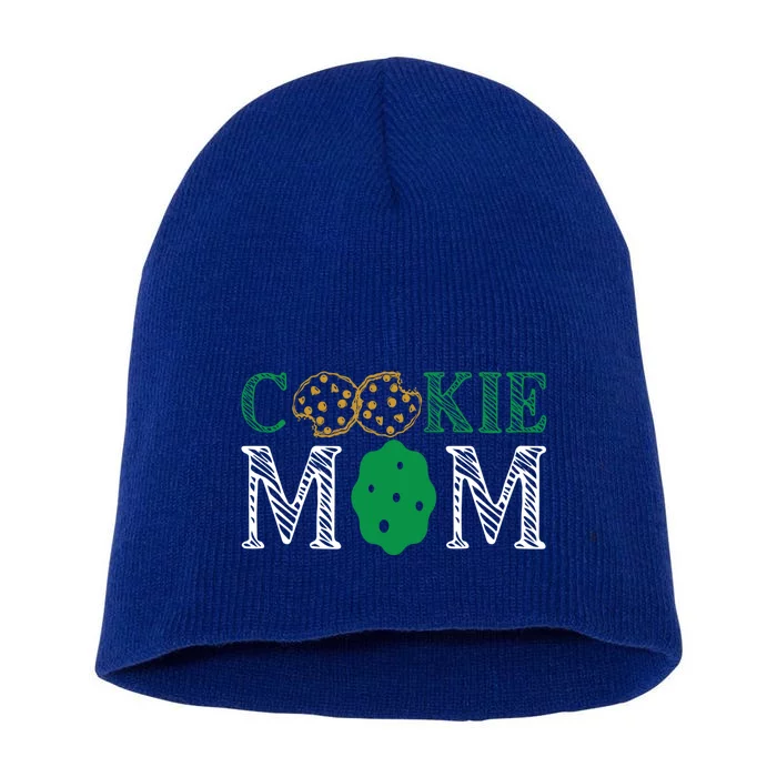 Scout Design Cookie Mom Funny Troop Leader Cookie Funny Gift Short Acrylic Beanie