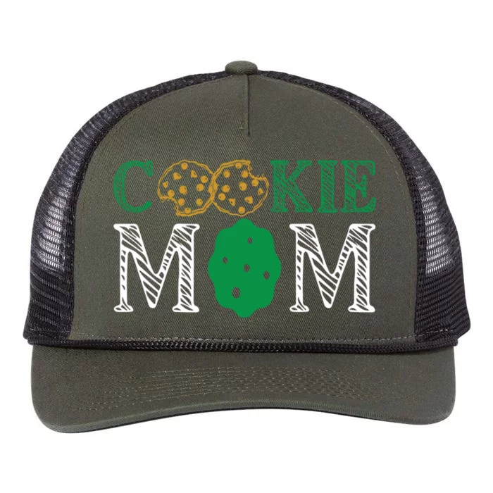 Scout Design Cookie Mom Funny Troop Leader Cookie Funny Gift Retro Rope Trucker Hat Cap