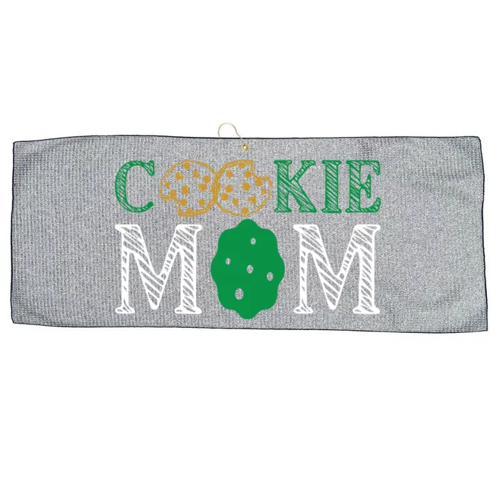 Scout Design Cookie Mom Funny Troop Leader Cookie Funny Gift Large Microfiber Waffle Golf Towel